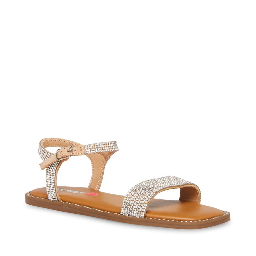 Silver Steve Madden Jnishar Kids' Flat Sandals | PH 2501DPW